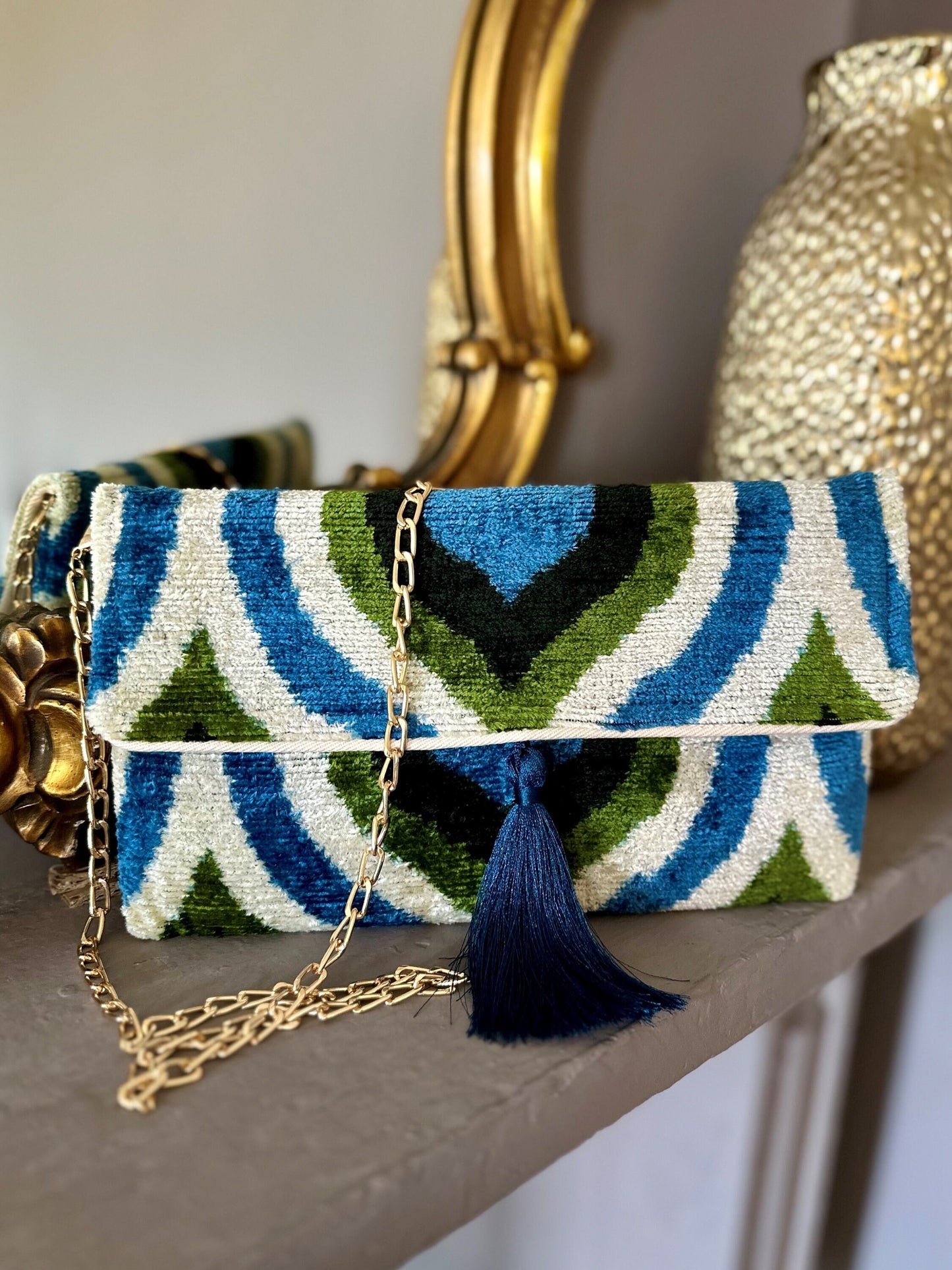 Clutch/Pochette Silk Ikat - Adhira