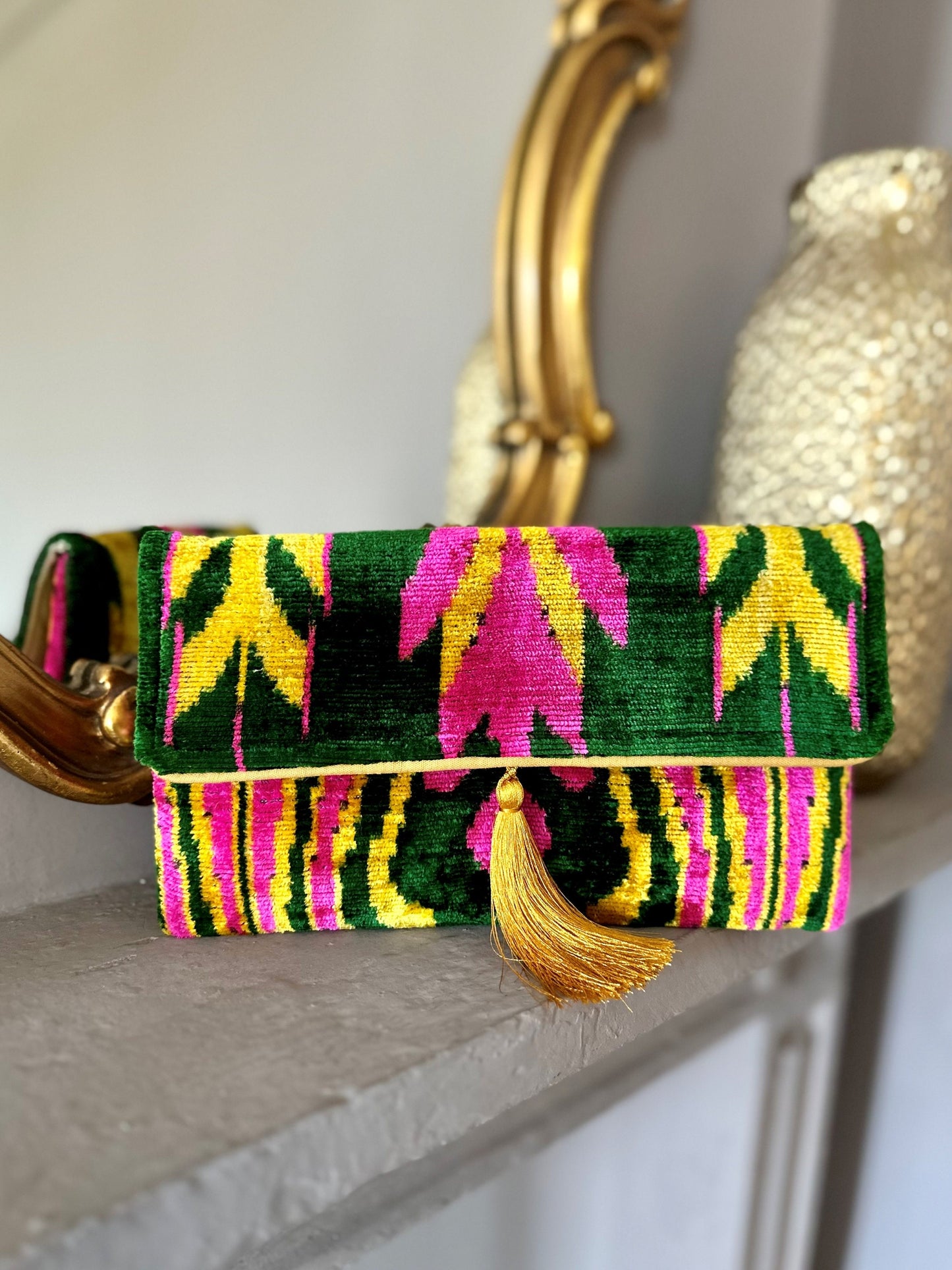 Clutch Pochette Silk Ikat  - Zahira