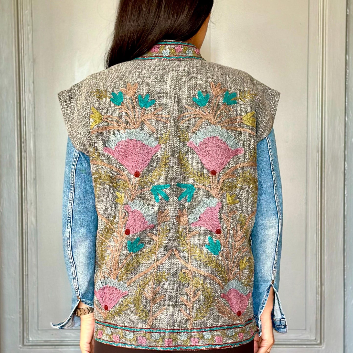 Cotton Embroidered Suzani Vest