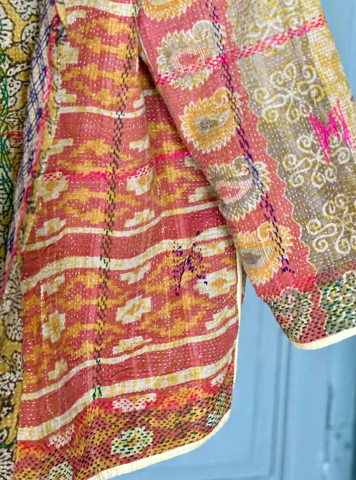 Vintage Kantha Giacca Kimono