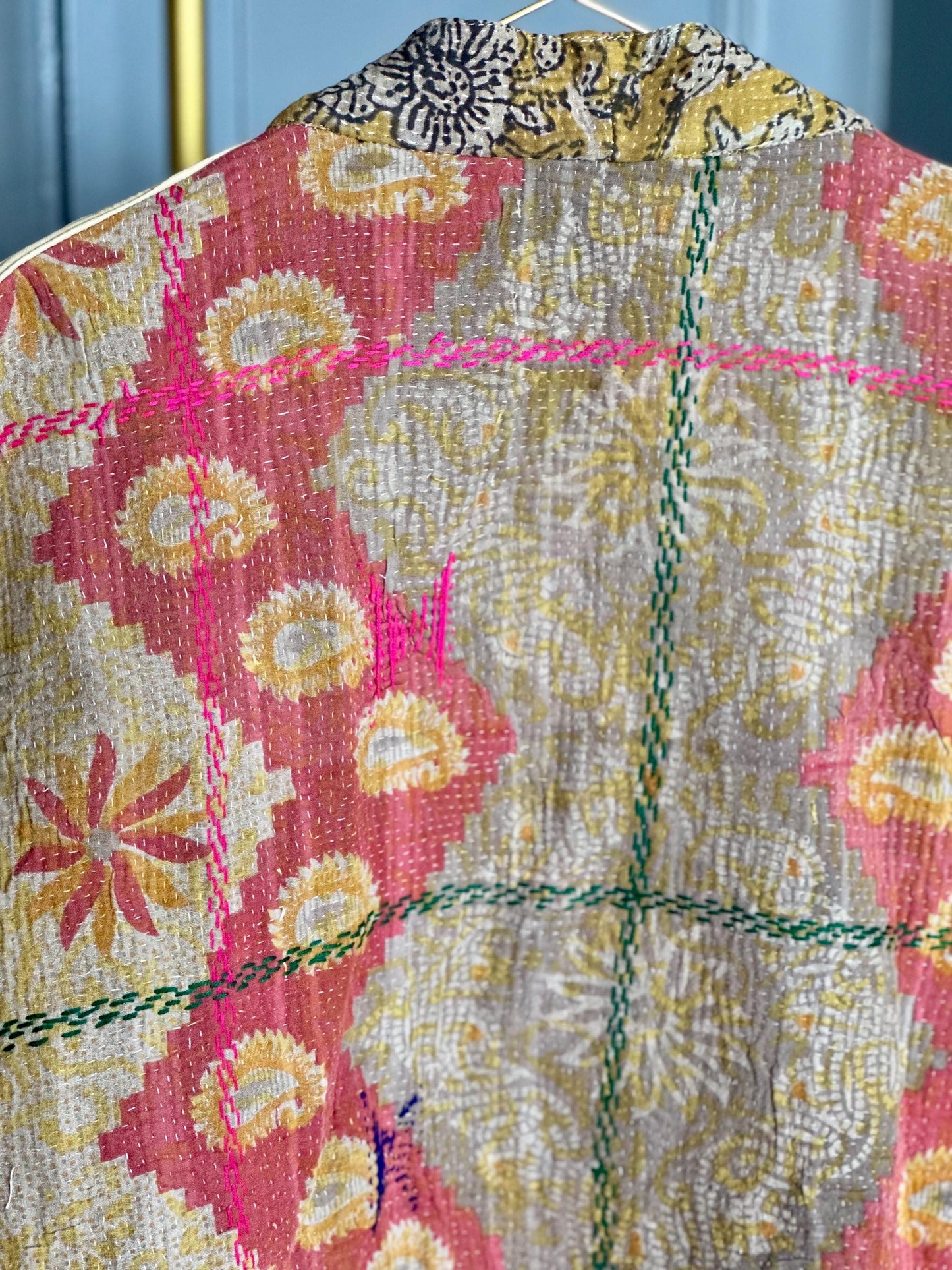 Vintage Kantha Giacca Kimono