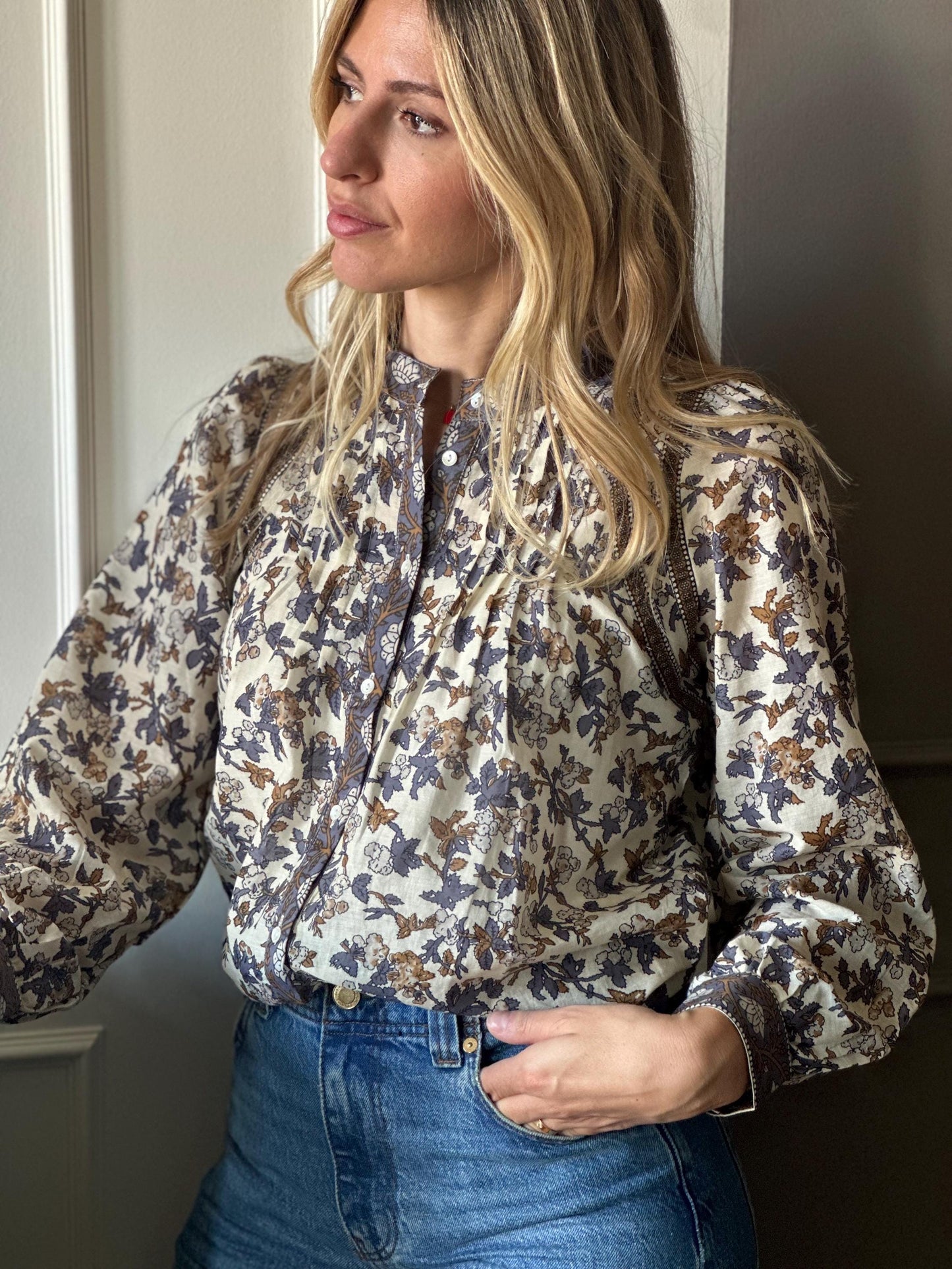 Camicia in cotone - Bianco Autunno