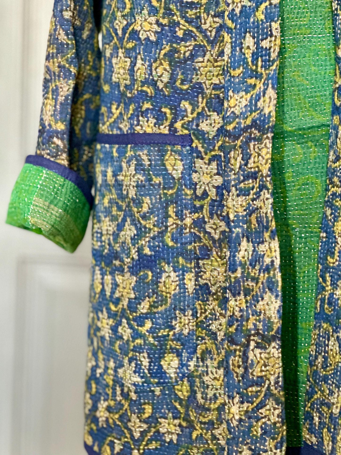 Vintage Kantha Giacca Kimono